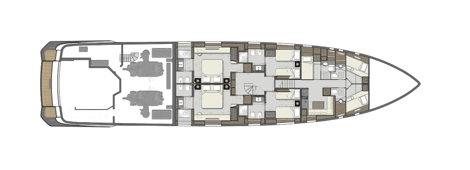 planos - CUSTOM LINE YACHTS - SAETTA 106
