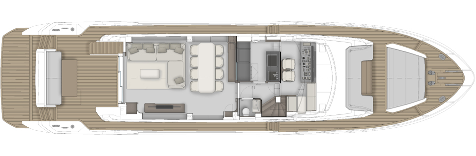 planos - FERRETTI YACHTS - FERRETTI YACHTS 800 NEW
