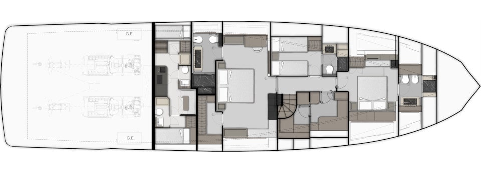 planos - FERRETTI YACHTS - INFYNITO 90