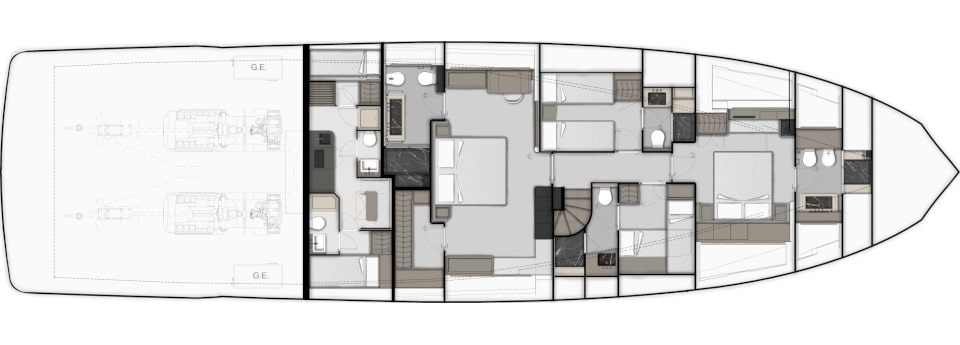 planos - FERRETTI YACHTS - INFYNITO 90