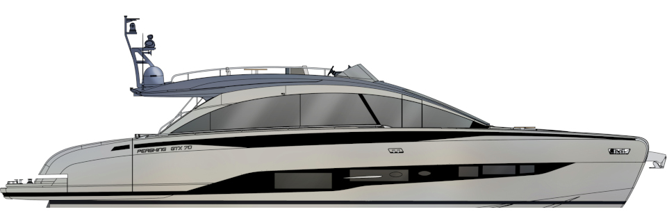 planos - PERSHING YACHTS - GTX70 Project