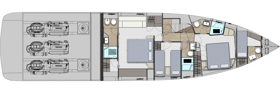 planos - PERSHING YACHTS - GTX70 Project
