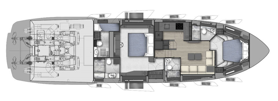 planos - PERSHING YACHTS - 7X
