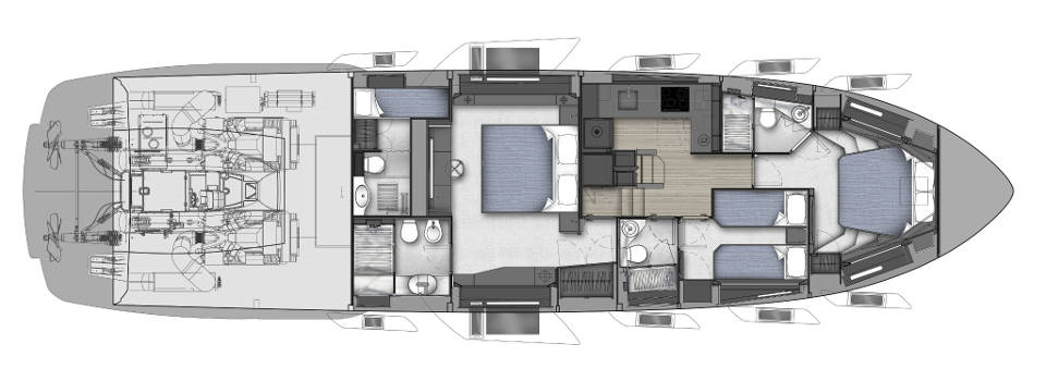 planos - PERSHING YACHTS - 7X